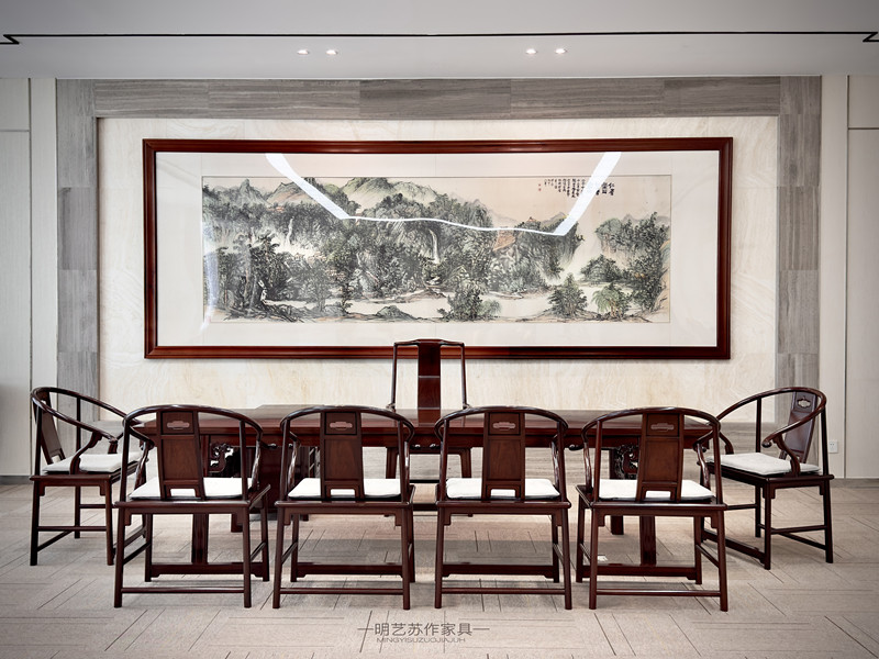 明式螭凤纹茶桌